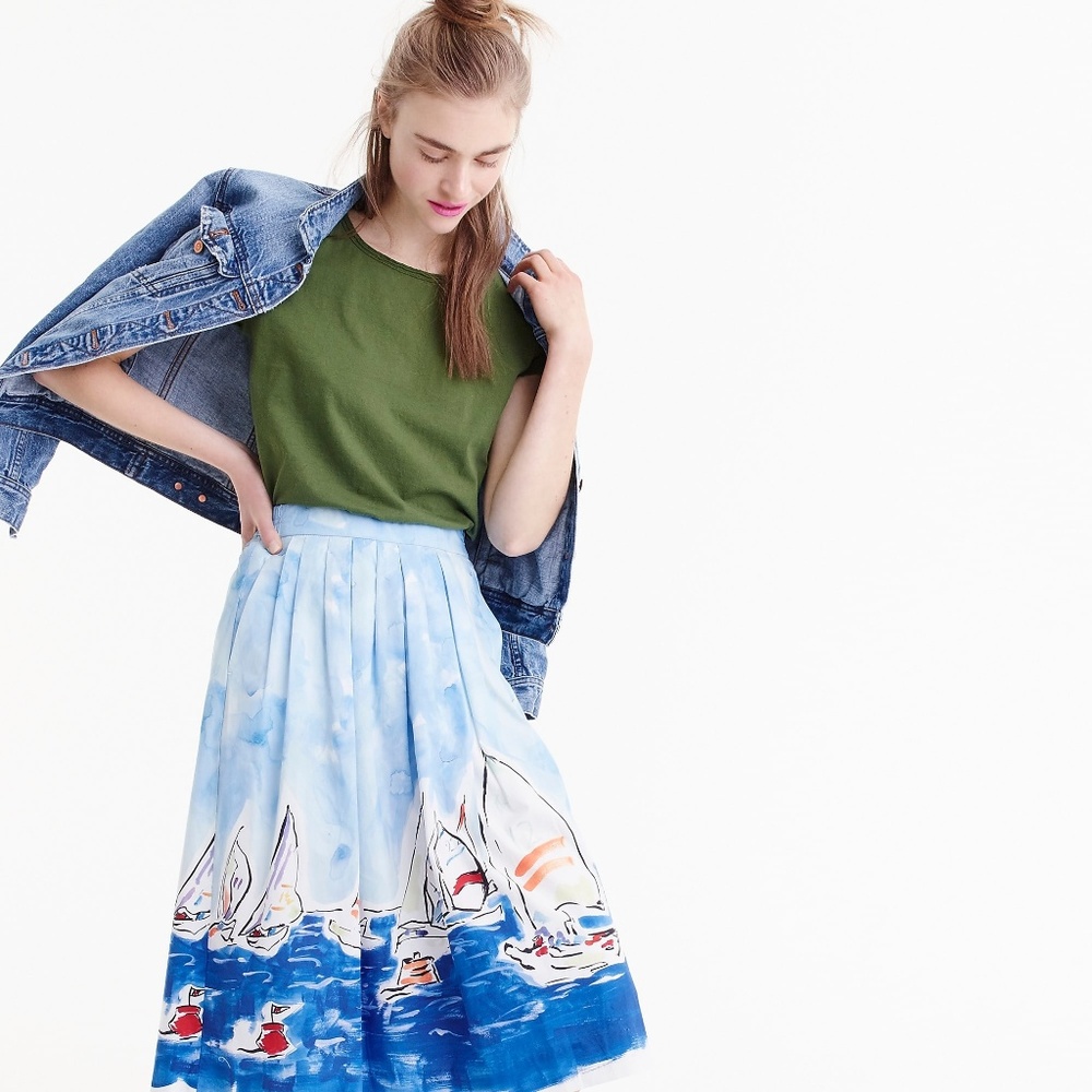 🌴HP🌴J. Crew regatta skirt - Picture 4 of 8
